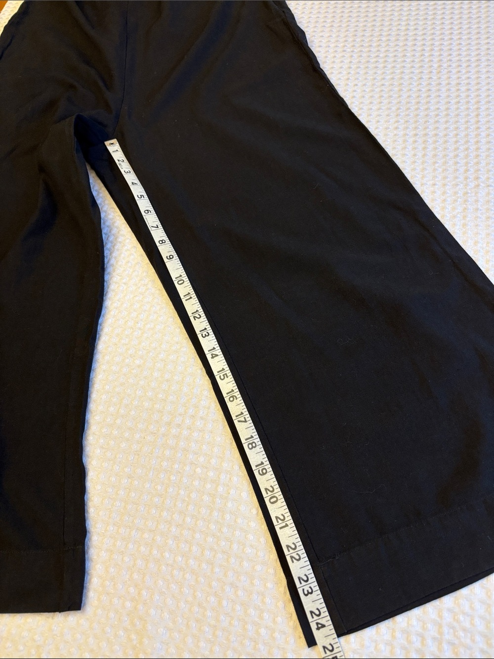 NEW! Rhythm. 12L Black Wide-Leg Linen Spaghetti-Strap Classic Jumpsuit Overalls - Picture 15 of 17